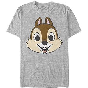 Disney Classics Mickey & Friends - Chip Big Face Unisex Crew neck T-Shirt Melange grey S