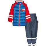 Playshoes - Tweedelig Regenpak - Waterdicht - Racewagen Band - 80