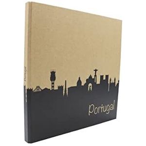 Fotoalbum met 60 pagina's, traditioneel reisalbum Portugal, zwart fotoalbum met 60 witte pagina's, fotoalbum Travel Portugal, gemaakt in Frankrijk