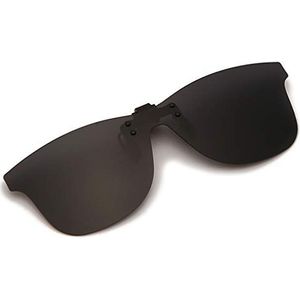 Long keeper Gepolariseerde Clip on Zonnebril Heren Vierkante Zonnebril Flip up Clip on voor Brillen Dames
