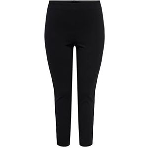 ONLY Carmakoma Caraura Hw Bling Panel PNT Leggings voor dames, Zwart/Detail: zwart Bling Panel, 50 Grote maten