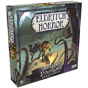 Fantasy Flight Games, Eldritch Horror – onder de piramides, uitbreiding, expertspel, strategiespel, 1-8 spelers, vanaf 14+ jaar, 120+ minuten, Duits