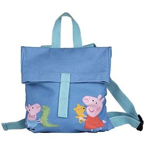 Peppa Pig Mini-Kurier-rugzak, uniseks, kinderen, Blauw, Eén maat, Klassiek