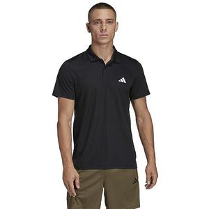 adidas Train Essentials Training Polo Shirt Poloshirt met korte mouwen voor heren, zwart/wit, L