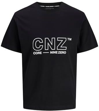 JACK & JONES - Shirt - Zwart / Wit - T-shirt