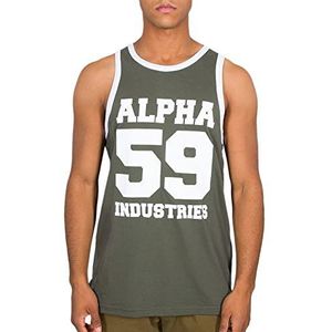 Alpha Industries 59 Tank Top voor Mannen Dark Olive