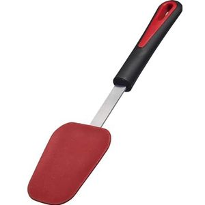 Westmark Gallant, 29152270 Lepelschraper, lepelvormig gebogen siliconen kop, hittebestendig tot 200 °C, roestvrij staal/kunststof/silicone, zwart/rood/zilver