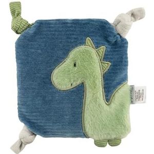 Sterntaler Dino Rexi Warmtekussen, weldadig warmtekussen voor baby's en kinderen, met schattige applicaties, knuffeldier geeft troost en kalmeert, haverkussen, middelblauw