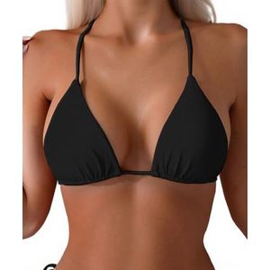 Tainehs Driehoekig bovenstuk voor dames, zwart, S