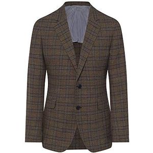 Hackett London heren Taupe Mesh Check Cc Jacket
