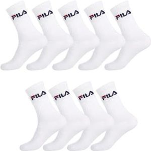 Fila Sportsokken voor heren, verpakking van 9 stuks, wit (lanc B - Bl), 39-42 (UK 5.5-8 ? US 6.5-9)