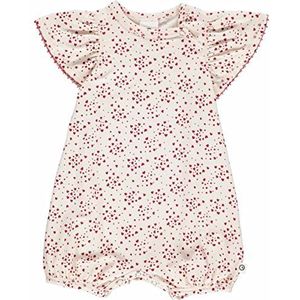 Müsli by Green Cotton Baby Girls Love Beach Body Base Layer, Buttercream/Berry Red, 92, Botercrème/Berry Red, 92