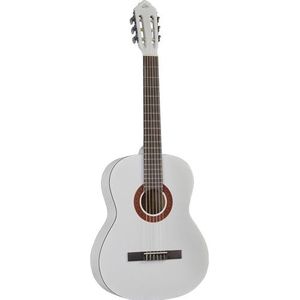 EKO Guitars CS-10 WHITE klassieke gitaar serie Studio Scala 4/4, bovenkant van linde, frame en bodem van gelamineerd linde, handvat en toets van berk, incl. draagtas, kleur: wit