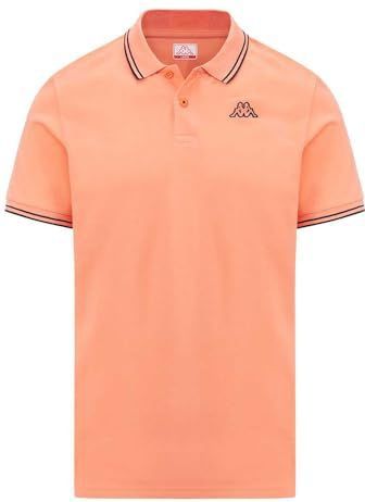 Kappa Ezio 2 Polo Man T-shirt, Oranje, L Unisex Volwassene