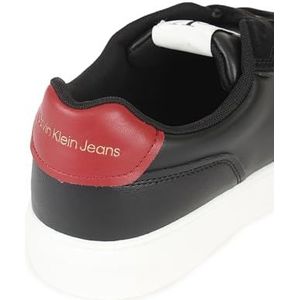 Calvin Klein Jeans Heren Casual Cupsole Onregelmatige Lijnen Sneaker, Zwart, 8 UK, Zwart, 40.5 EU