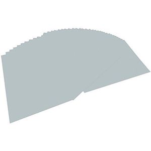 folia 6460 - gekleurd papier zilver mat, DIN A4, 130 g/m², 100 vellen - voor het knutselen en creatief ontwerpen van kaarten, raamfoto's en voor scrapbooking