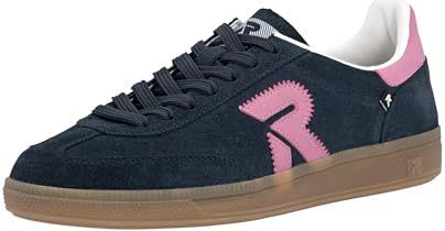 Rieker - Sport Sneakers Laag - Marine / Pink - Leer