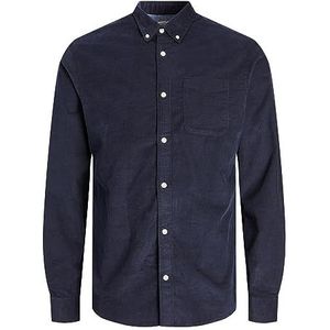 Bestseller A/S Heren JJECLASSIC Corduroy Shirt LS SN hemd, Navy Blazer, M, navy blazer, M