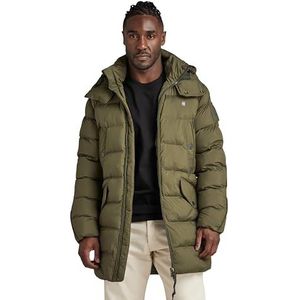 G-Star Raw heren Jassen G-whistler gewatteerde parka met capuchon, groen (dark olive D20102-D199-C744), M