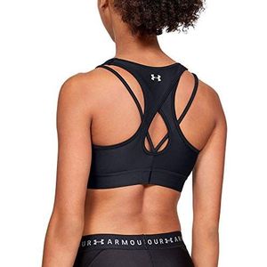 Under Armour Armour® Mid Crossback Strappy, Zwart/Zwart, XL