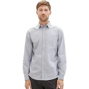 TOM TAILOR Herenhemd, 32303 - Navy Stripe, XXL