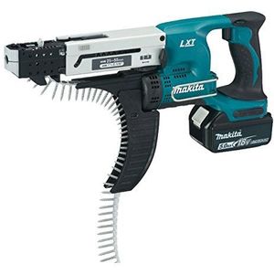 Makita Accumagazijnschroevendraaier 25-55 mm 18 V/5,0 Ah, 2 accu's en oplader in MAKPAC, DFR550RTJ