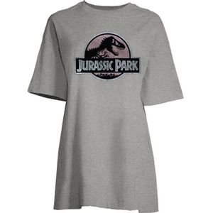Jurassic Park Nachthemd voor dames, Grijs Melange, S