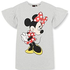 Koton Minnie Mouse jurk met korte mouwen voor meisjes, Grijs (023), 4-5 Jaren
