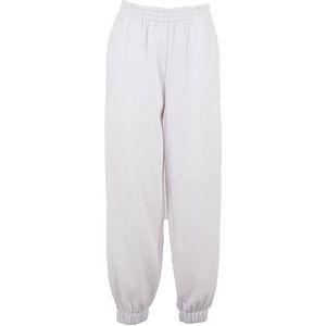 Build Your Brand Sporbroek voor dames, basic sweatpants, klassieke trainingsbroek met hoge tailleband, maten XS - 5XL, wit, S