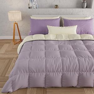 PETTI Artigiani Italiani, Dekbedden, warm en zacht dekbed, microvezel dekbed, 100% Made in Italy, microvezel, roze, kingsize (240x260 cm)