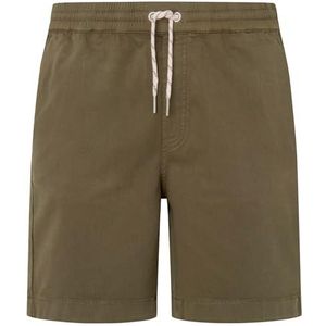 Pepe Jeans Heren Gymdigo Pull On Shorts Shorts, Groen (Militair Groen), 29W, Groen (Militair Groen), 29W