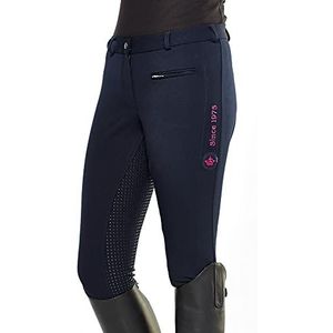 PFIFF 102235 dames rijbroek -Yasmin - met siliconen grip trim, medium blauw 42