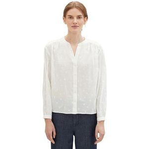 TOM TAILOR Damesblouse, 34793 - Offwhite Tonal Embroidery, 46