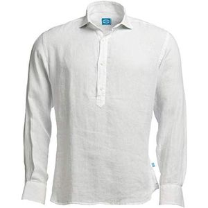 Panareha Men's Linen Popover Shirt MAMANUCA White (XXL)