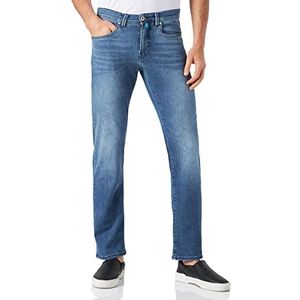 Pierre Cardin Straight Jeans voor heren, Blauwe Gebruikte Buffies, 30W / 34L