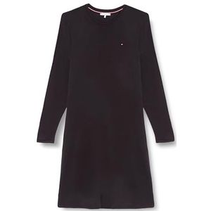 Tommy Hilfiger Dames CRV zachte wol uitlopende SWT jurk Fit & Flare, Zwart, M