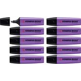 Tekstmarkeerstift - STABILO BOSS ORIGINAL - 10 stuks - lavendel