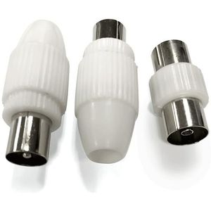 TV-antenne-aansluiting (2 stuks) + tv-aansluiting afzonderlijk wit