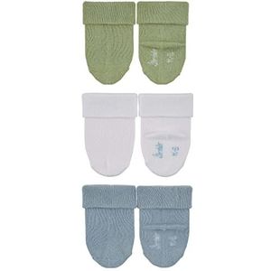 Sterntaler Babysokken voor jongens, set van 3, effen bamboe, lichtblauw, 18