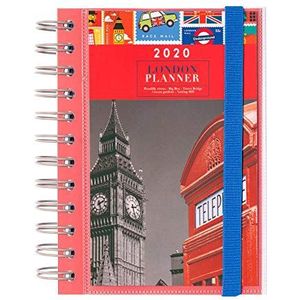 Eik® London Agenda 2020; Zakagenda met dagplanner, van januari tot december
