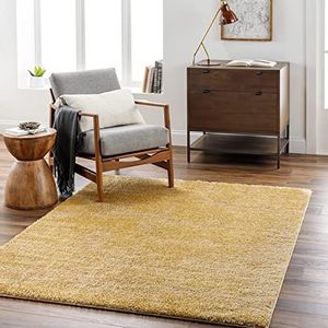 Surya Shaggy Tapijt - moderne tapijten voor woonkamer, eetkamer, zachte Shaggy tapijten voor slaapkamer - abstract pluizig tapijt, onderhoudsvriendelijke pluche stapel - groot tapijt 160 x 213 cm,