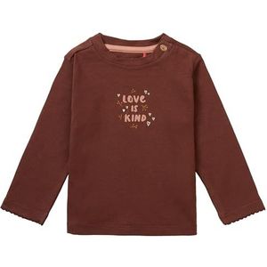 Noppies Baby Valdaraiso T-shirt met lange mouwen voor babymeisjes, Cappucino - N113, 56 cm