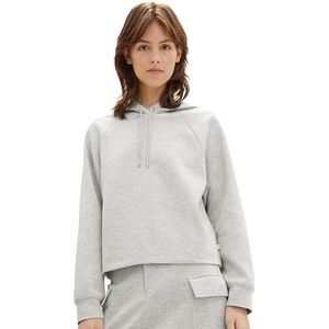 TOM TAILOR Denim Sweatshirt voor dames, 32510 - Basic Light Grey Melange, XL