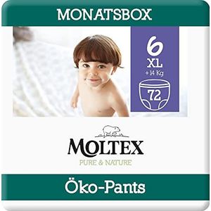 Moltex Pure & Nature Ecologische broek, maat 6 (+14 kg) - 72 broeken (4 zakken met 18 stuks)