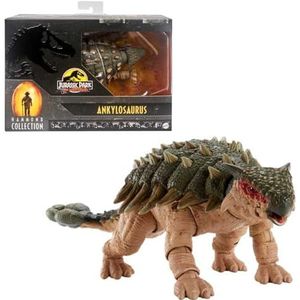 Mattel Jurassic World Jurassic Park III Verzamelaar, Dinosaurus, Ankylosaurus, Hammond Collectie, luxe beweegbare actiefiguur, authentieke filmkwaliteit, speelgoed, cadeau HLT25