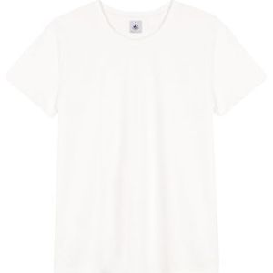 Petit Bateau T-shirt met korte mouwen voor dames, Wit Ecume, XXS