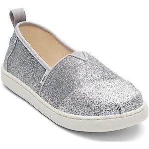 TOMS unisex-kind Alpargata, Zilveren iriserende glimmer, 13 Big Kid