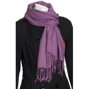 Dames sjaal Solid, Paars (Rose Violet), One Size (Fabrikant maat:ONESIZE)