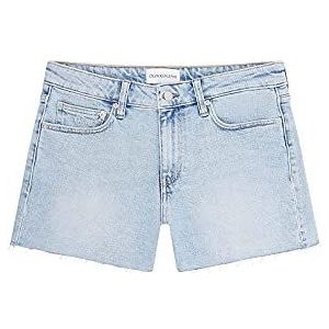 Calvin Klein Jeans Dames Mid Rise Shorts, Denim Light, 27W