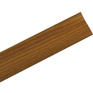 Amig - Vloerlijst, 820 mm x 40 mm, overgangsstrepen in trede en lijm, randbescherming voor hout, parket, laminaat, marmer en tegels, aluminium kersen